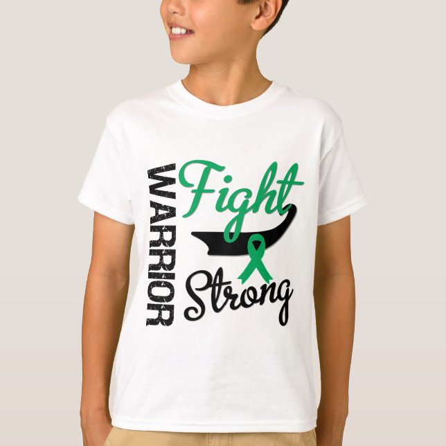 T-shirt Guerrier de Cancer de foie (Devant)