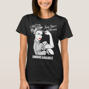 T-shirt Guerrier de cancer de poumon incassable