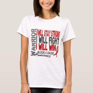 T-shirt Guerrier de Cancer de sang