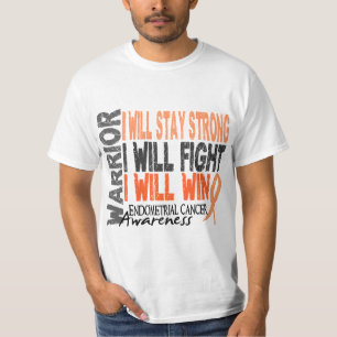 T-shirt Guerrier de cancer du corps utérin