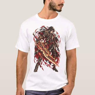 T-shirt Guerrier de fantasy sombre Crimson Blade