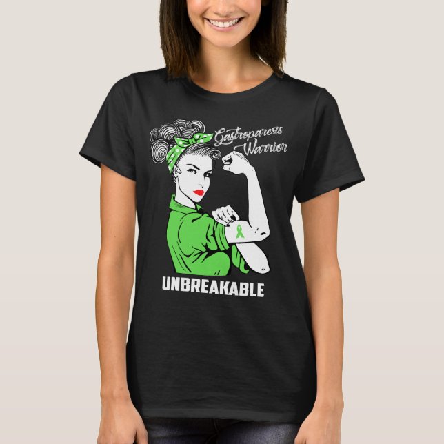 T-shirt Guerrier de gastroparésie incassable (Devant)