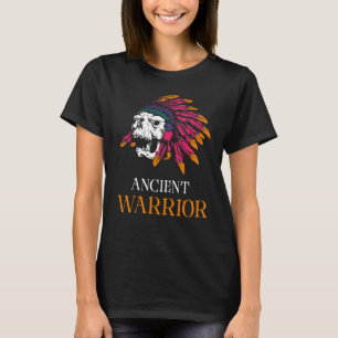 T-shirt Guerrier de la fête des Amérindiens cheif crâne in