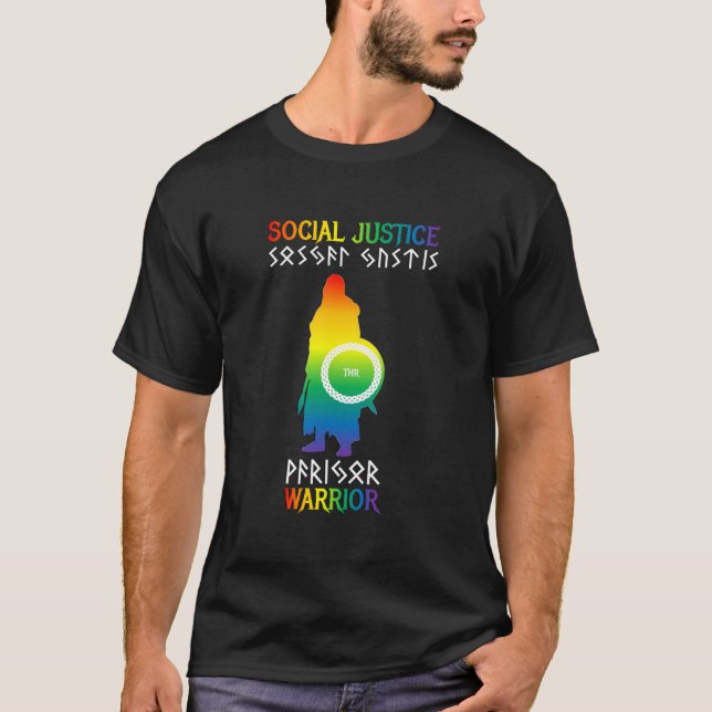 T-shirt Guerrier de la justice sociale (Devant)