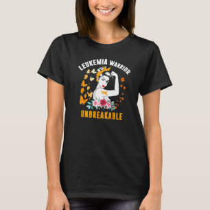 T-shirt Guerrier de la leucémie incassable Sensibilisation