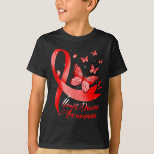 T-shirt Guerrier de la maladie cardiaque Ruban rouge Malad
