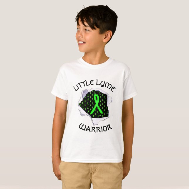 T-shirt Guerrier de la maladie de Little Lyme (Devant entier)