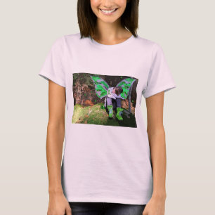 T-shirt Guerrier de la maladie de Lyme fatigué avec Ange W