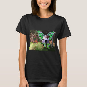 T-shirt Guerrier de la maladie de Lyme fatigué avec Ange W