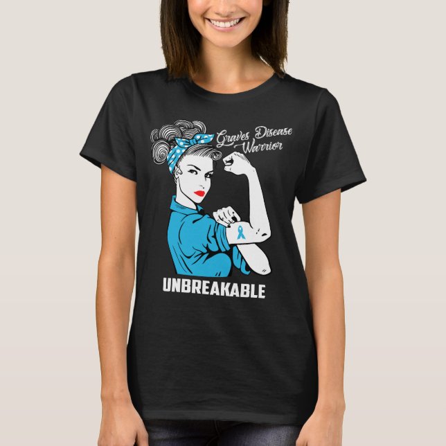 T-shirt Guerrier de la maladie de tombes incassable (Devant)