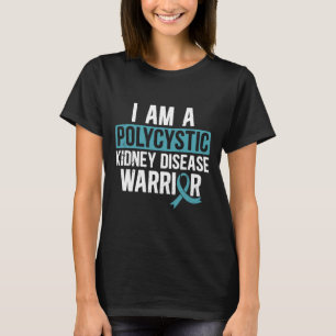 T-shirt Guerrier de la maladie du rein Pkd Turquoise sensi