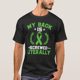 T-shirt Guerrier de la scoliose Ruban de sensibilisation a