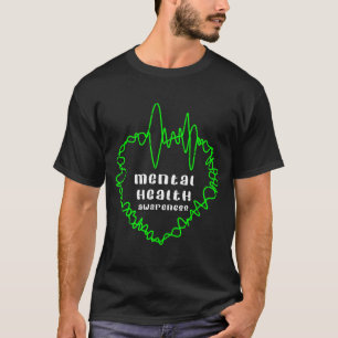 T-shirt guerrier de la sensibilisation à la santé mentale 