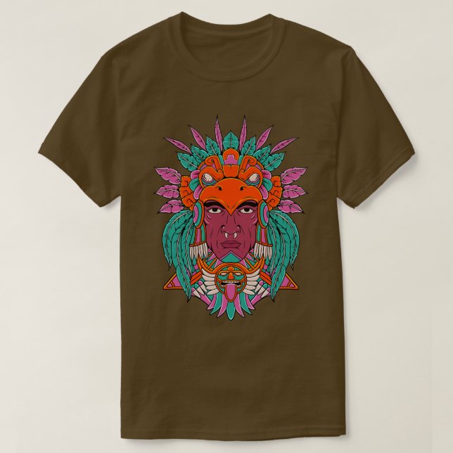 T-shirt Guerrier de l'aigle aztèque (Design devant)