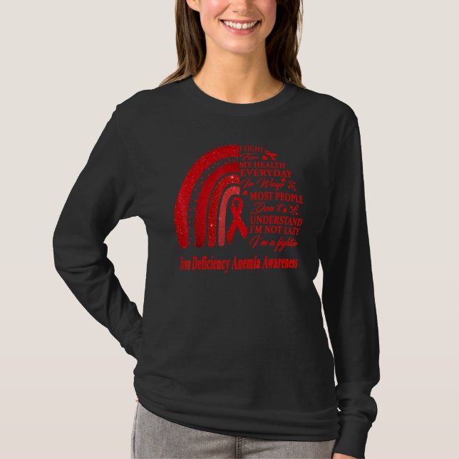 T-shirt Guerrier de l'anémie en fer (Devant)