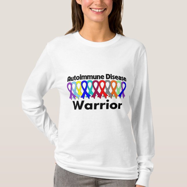 T-shirt Guerrier de maladie auto-immune (Devant)