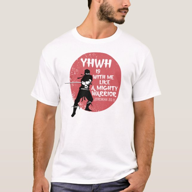T-shirt Guerrier de Ninja - 20h11 de Jérémie (Devant)