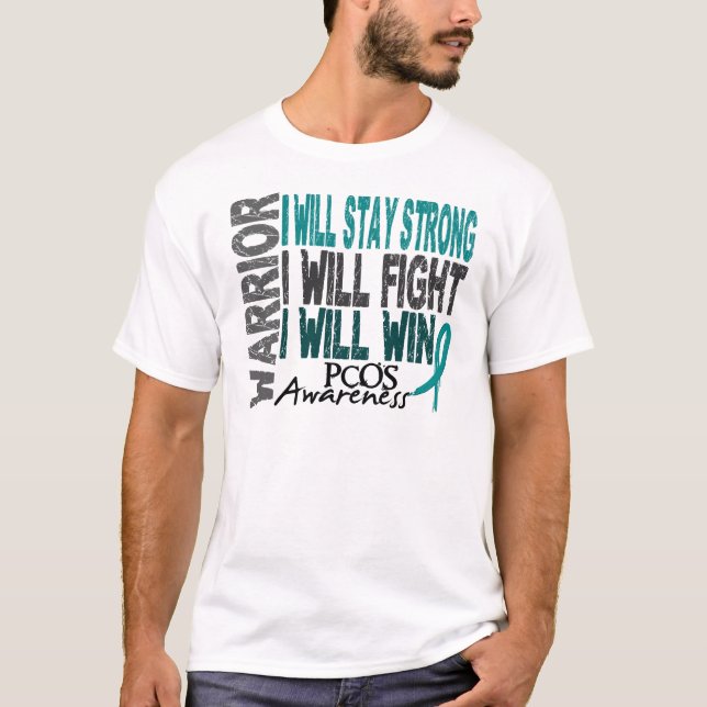 T-shirt Guerrier de PCOS (Devant)