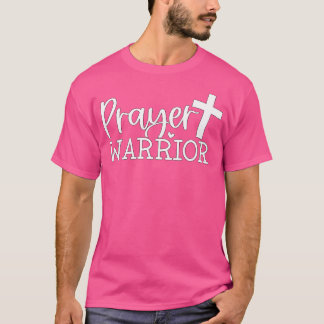 T-shirt Guerrier de prière Citation chrétienne Jésus Bible