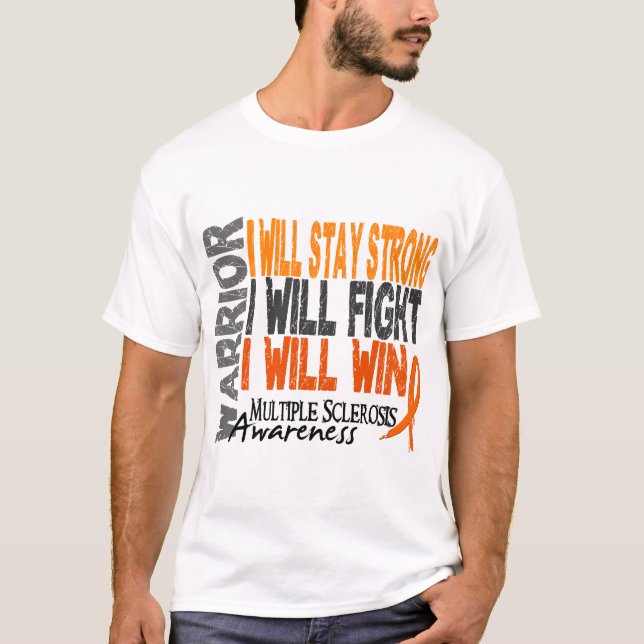 T-shirt Guerrier de sclérose en plaques (Devant)