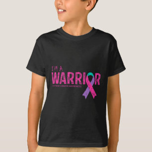 T-shirt Guerrier de sensibilisation au cancer