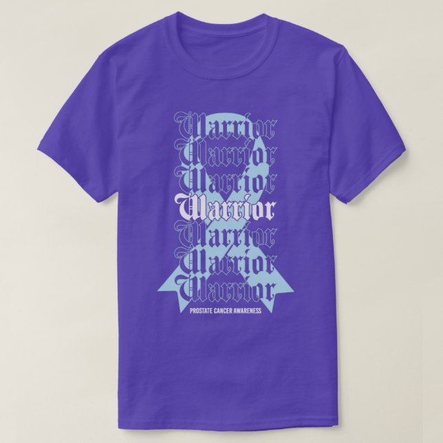 T-shirt Guerrier de sensibilisation au cancer de la prosta (Design devant)