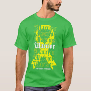 T-shirt Guerrier de sensibilisation au cancer de l'os Ribb