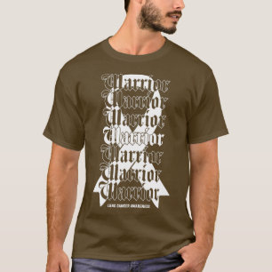 T-shirt Guerrier de sensibilisation au cancer du poumon Ri