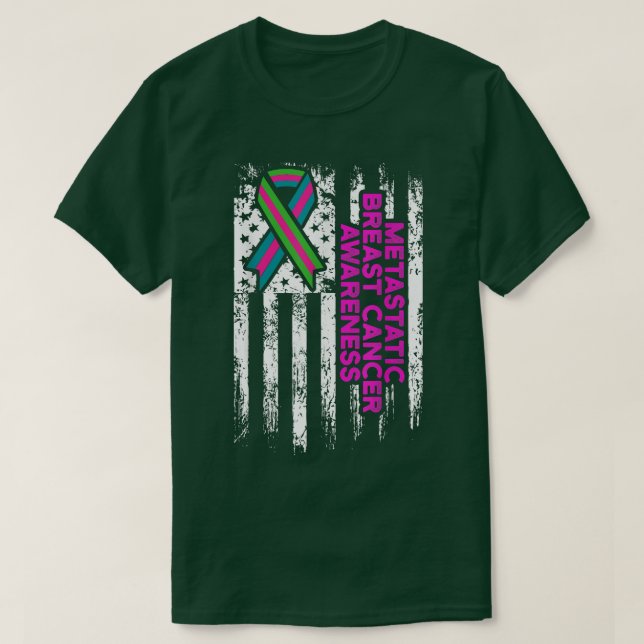 T-shirt Guerrier de sensibilisation au cancer du sein méta (Design devant)