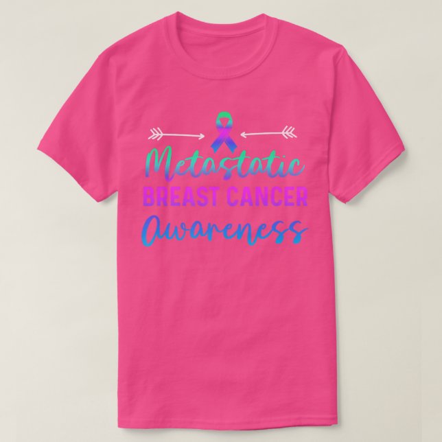 T-shirt Guerrier de sensibilisation au cancer du sein méta (Design devant)