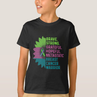 T-shirt Guerrier de sensibilisation au cancer du sein méta