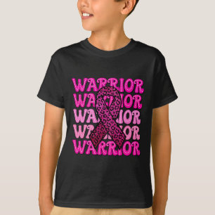 T-shirt Guerrier de sensibilisation au cancer du sein rose