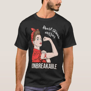 T-shirt Guerrier de sensibilisation aux maladies cardiaque