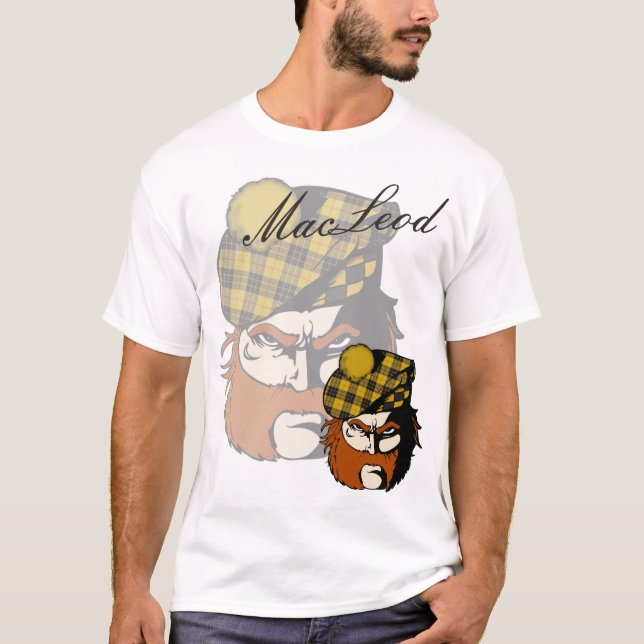 T-shirt Guerrier d'écossais de MacLeod de clan (Devant)