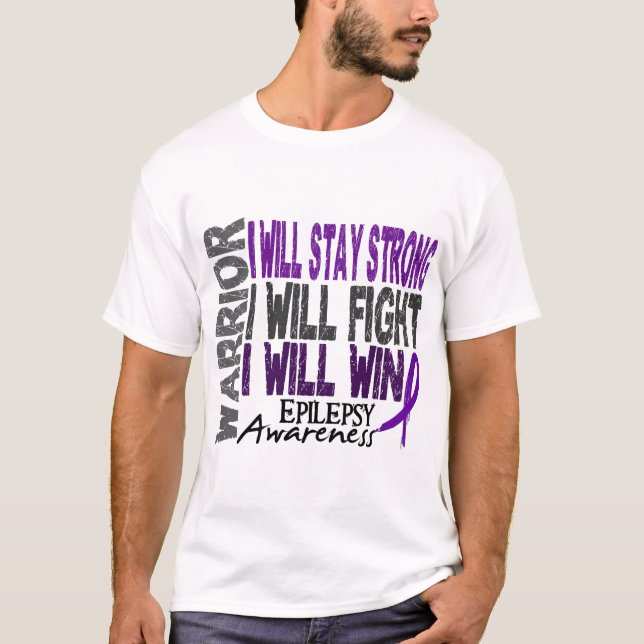 T-shirt Guerrier d'épilepsie (Devant)