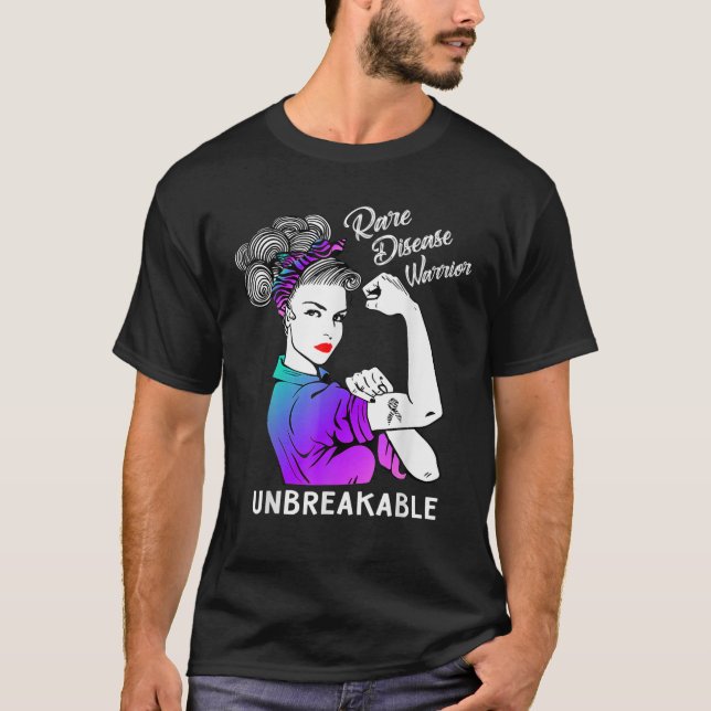 T-shirt Guerrier des maladies rares Sensibilisation indest (Devant)