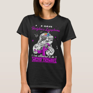 T-shirt Guerrier drôle de lymphome de Hodgkin de paresseux