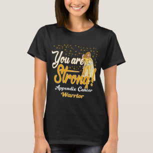 T-shirt guerrier du cancer de l'appendice fort