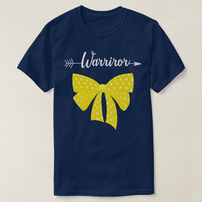T-shirt Guerrier du cancer de l'enfant Sensibilisation au  (Design devant)