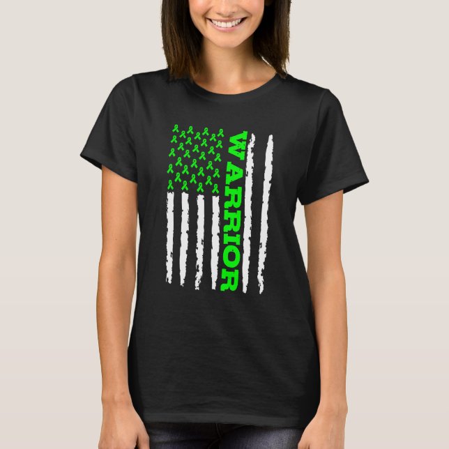T-shirt Guerrier du cancer du foie (Devant)