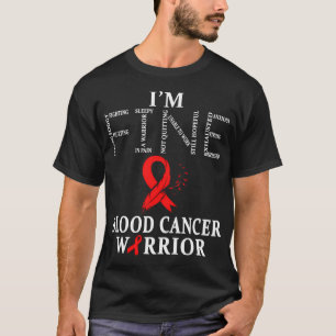 T-shirt Guerrier Du Cancer Du Sang Je Vais Bien