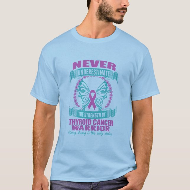 T-shirt Guerrier du cancer du thyroïde57 (Devant)
