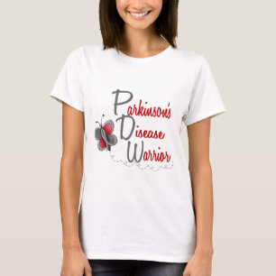 T-shirt Guerrier du papillon 2 de :maladie de Parkinson