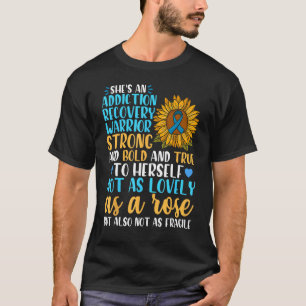 T-shirt Guerrier du rétablissement de la toxicomanie chez