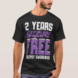 T-shirt Guerrier épileptique et épilepsie au ruban pourpre