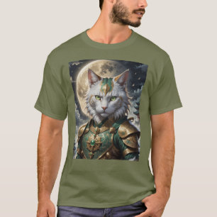 T-shirt Guerrier épique de chat blindé