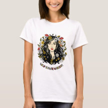 Guerrier fleur sauvage : Art Féministe Floral