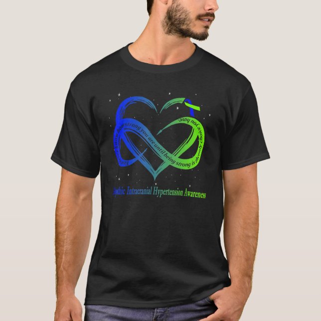 T-shirt Guerrier Idiopathique Intracranial D'Hypertension  (Devant)
