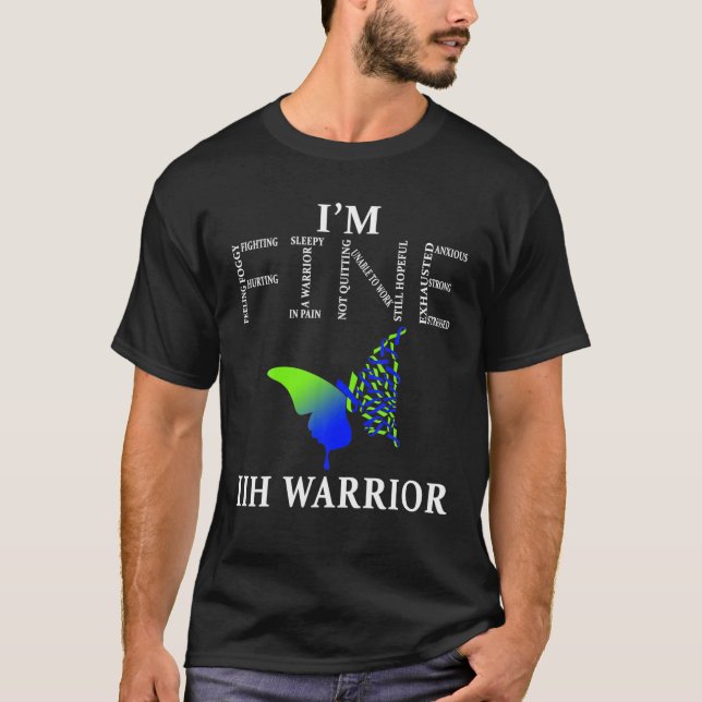 T-shirt Guerrier IIH, Hypertension intracrânienne Idiopath (Devant)