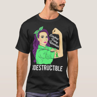 T-shirt Guerrier indestructible de sensibilisation à la pa